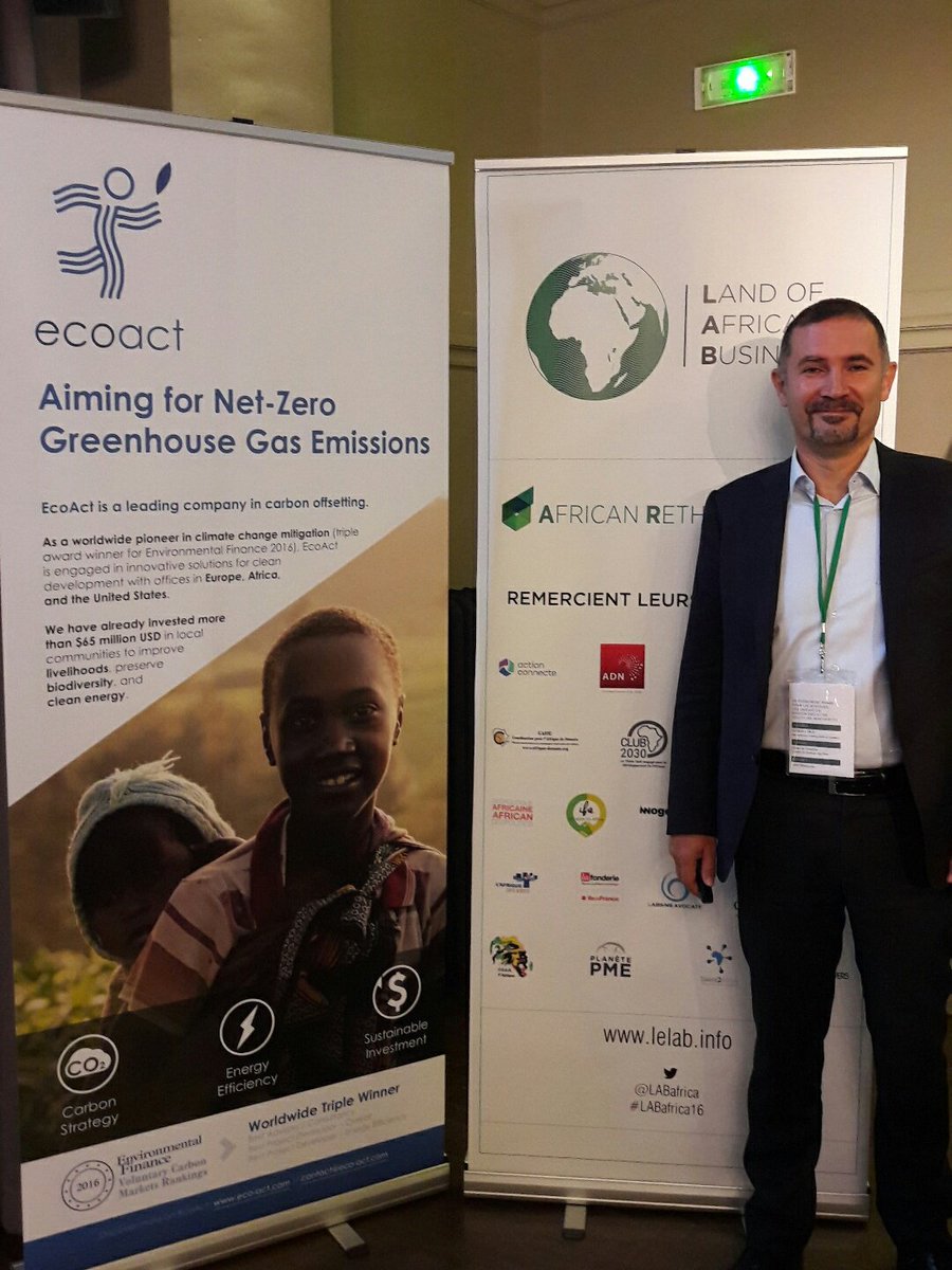 EcoAct_FR's tweet photo. Ne manquez pas @FornasThierry dès 9h30 en ouverture du #LAB2016 sur la Finance carbone en Afrique avec #Hifadhi cookstoves! https://t.co/StgAyclh6Z
