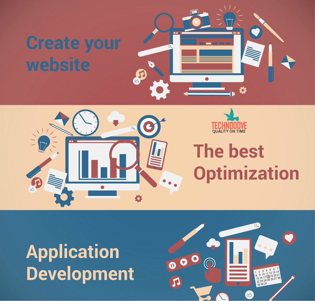 technodovegroup's tweet photo. #Technodovegroup offers #best
#Webdesign,#Webdevelopment,#SEO,#SMO,#mobileappdevelopment,#appdevelopment services at the affordable cost. https://t.co/wcdSOZUEen