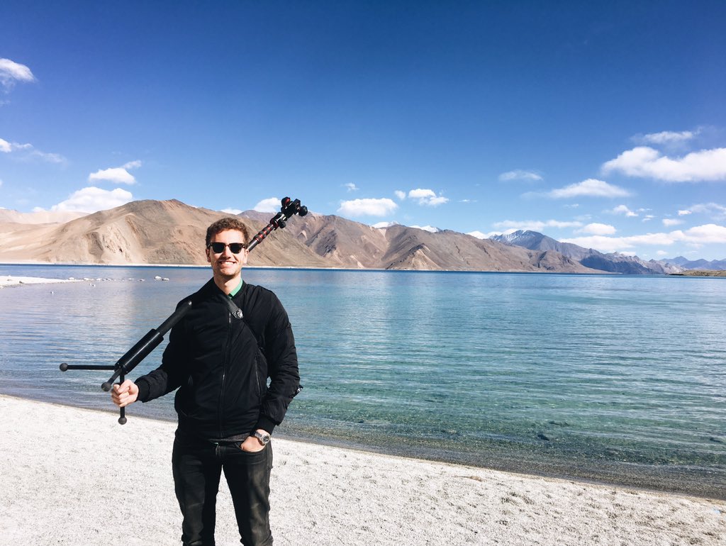 LucidMotionVR's tweet photo. Reaching Pangong Lake in Leh Ladakh. We reached 17,000 ft at one point #Himalayas #360 #film#virtualreality #documentary #VR #lucidmotionVR https://t.co/J0Kqx4uyvl