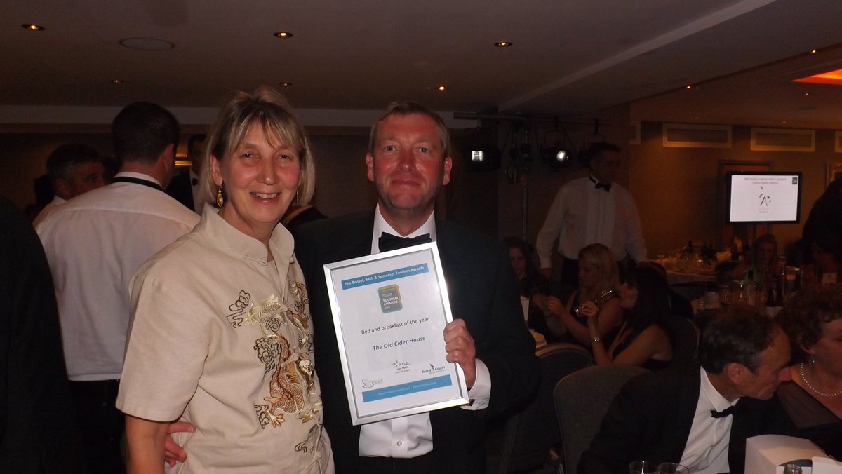 The Old Cider House <a href="/oldciderhouse/">theoldciderhousewales</a> winners of the dog friendly prize and HC for B&amp;B <a href="/BBSTourismaward/">BBSTourismAwards</a> - honoured