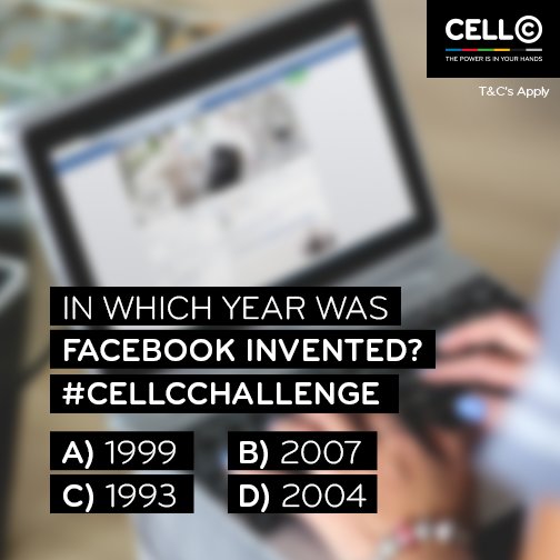 CellC's tweet image. Guess what the correct answer is using #CellCChallenge and you could win 2GB of data! T&amp;amp;C's Apply