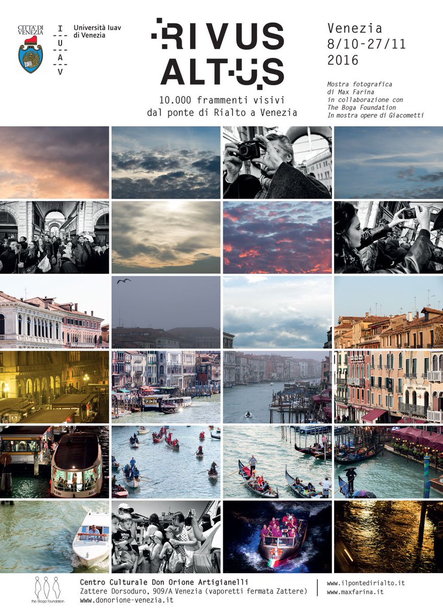 TurismoVeneto's tweet photo. #RivusAltus 10.000 frammenti visivi dal #pontediRialto a #Venezia in mostra fino al 27 nov https://t.co/8SZVQPvWEx https://t.co/Ur3pGcnp3V