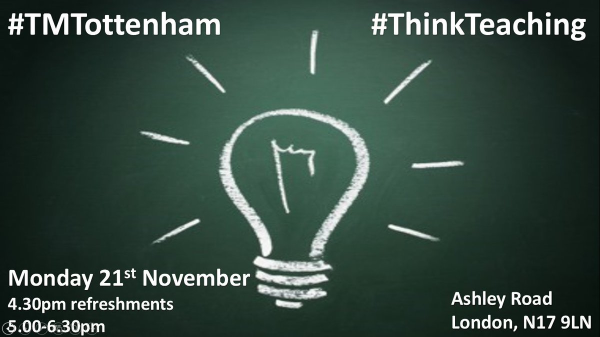Harrisinst's tweet photo. Enjoy #TeachMeetExcel? Join us for #TeachMeetTottenham on 21.11.16 - Book your place today https://t.co/PkMkSaEPHJ https://t.co/YHI3IcWelD