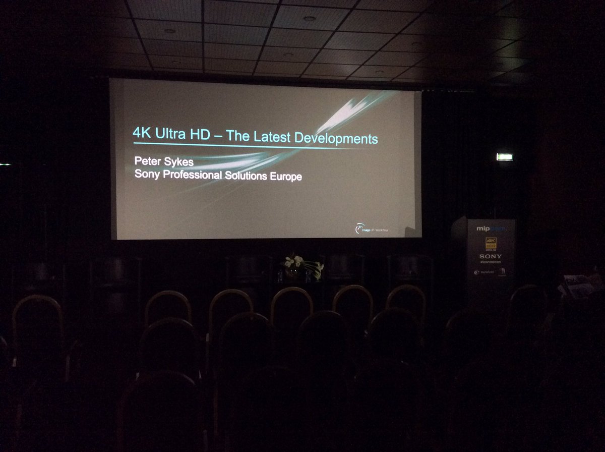 JASteel's tweet photo. Getting ready for the 4K panel! #sonymipcom @insight @mipcom #mipcom I got to talk to @claudia_v_ earlier in the week! #indiefilm #jasteel https://t.co/2m7sC4Ppps