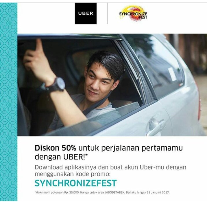 Biar santai, pake Uber ke #SynchronizeFest