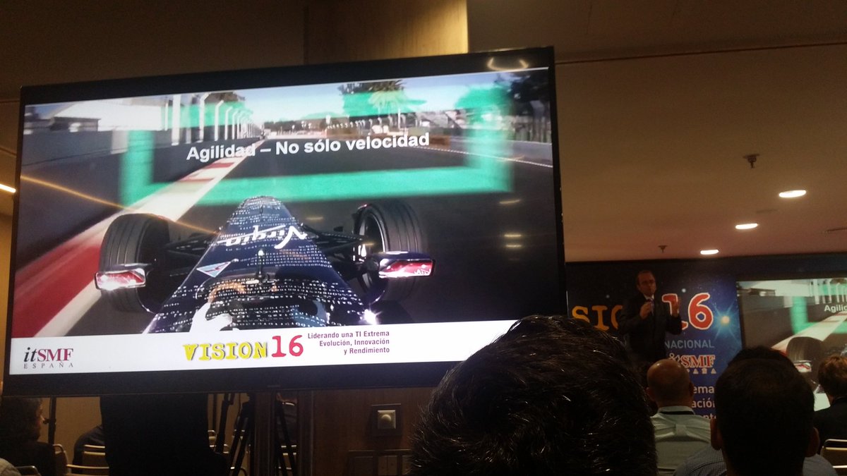 PabloGrueso's tweet photo. "Agilidad no es solo velocidad" Gracias por este mensaje a Txema Legarra de @HPE_ES en @Itsmfes. Alguien opina desde el #PAM16? ;) https://t.co/OxcYJEQfK3