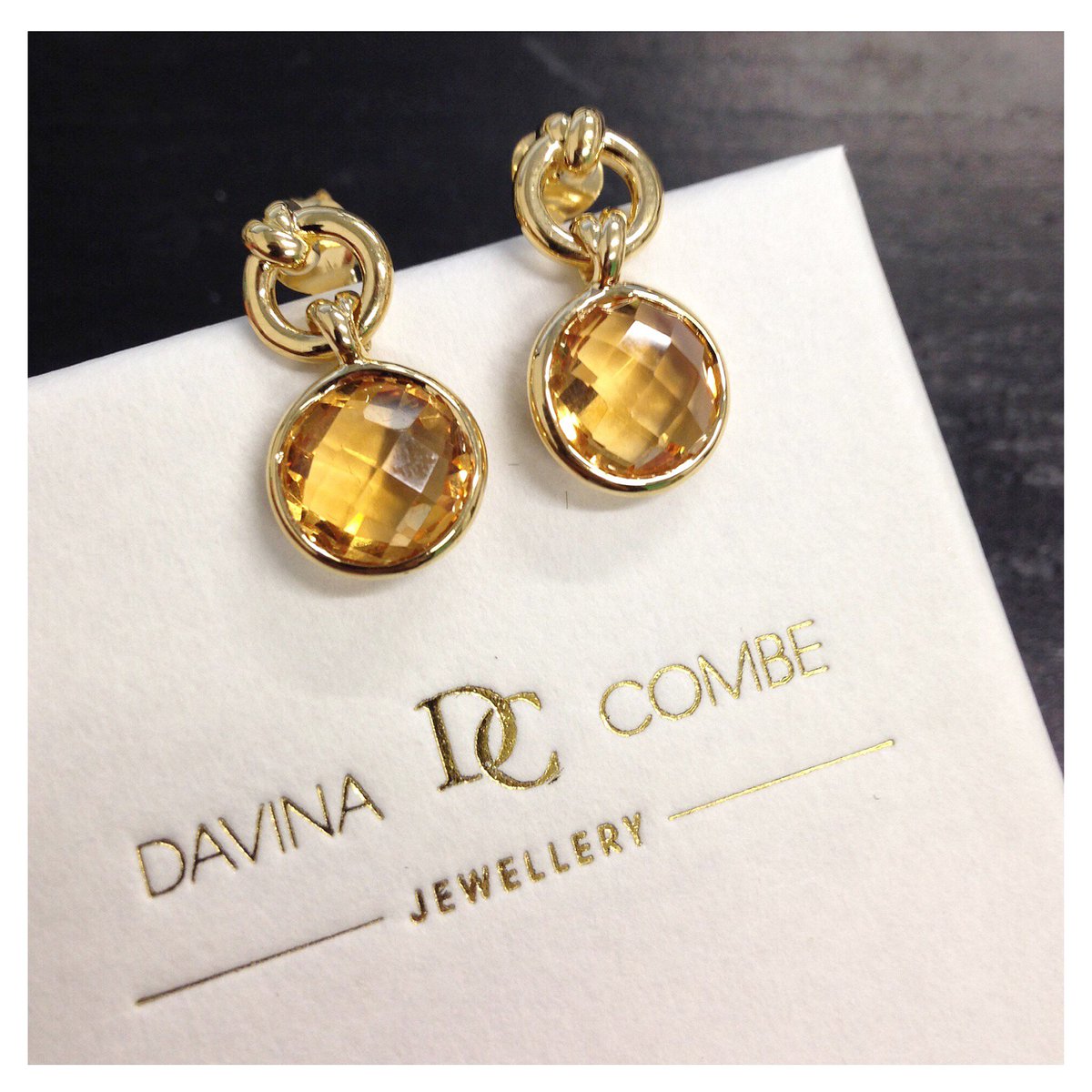 DavinaCombe's tweet photo. #TBT to making these Knot Drop Earrings with beautiful Citrine for a special bespoke piece #bespoke #citrine #knotscollection #favourites https://t.co/wP9bAFExqM