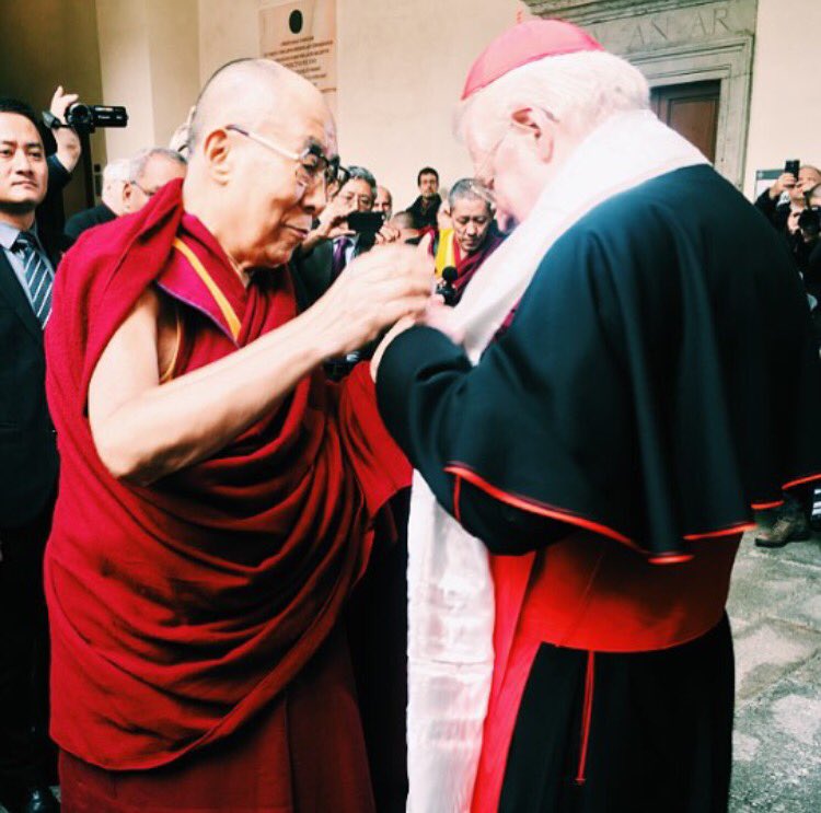 negrifirmanpr's tweet photo. His Holiness @DalaiLama and Cardinale Angelo Scola before the private meeting 
#DalaiLama #DalaiLamainItaly #DalaiLamaInMilan #NFLoves https://t.co/ev0nINVivG
