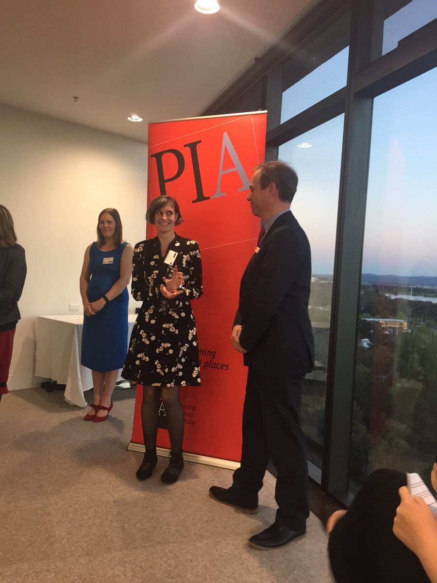 KarenLock1's tweet photo. ACT Young Planner Award Winner: Imogen Featherstone @pia_planning  #actplanningawards https://t.co/7YUr37l2HL