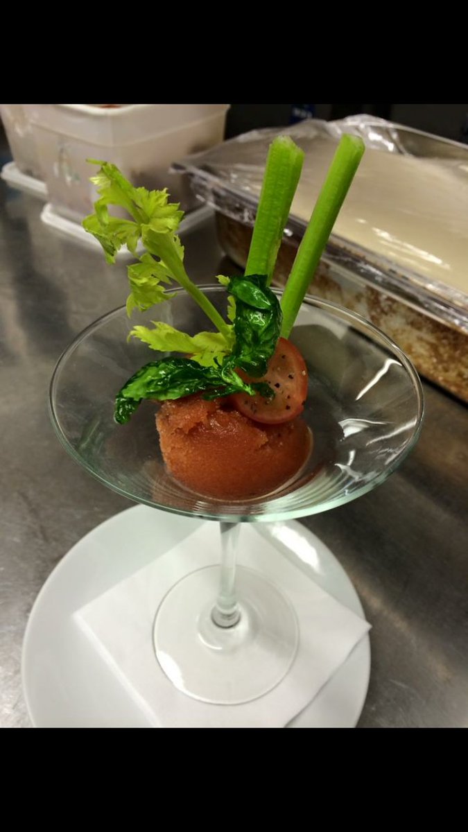 ZeccaAmble's tweet photo. Bloody Mary sorbet !! https://t.co/XHUfS50Vod