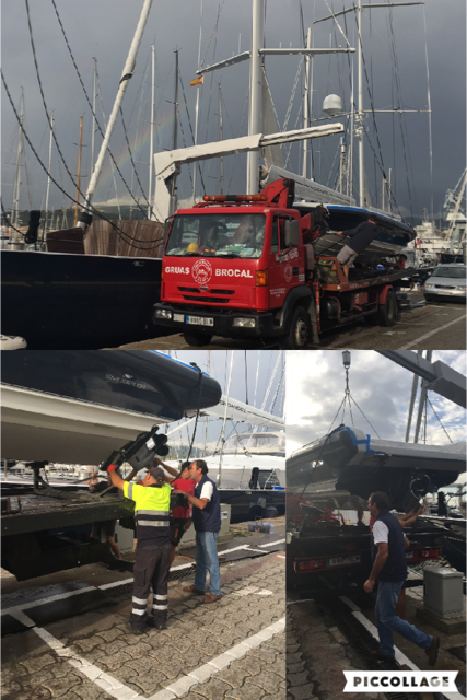 varader0palma's tweet photo. under the #rainbow , #rain and #greyclouds☔ we are lifting the tenders. #mondango3 #cambermarine https://t.co/f4d1tvhTVy