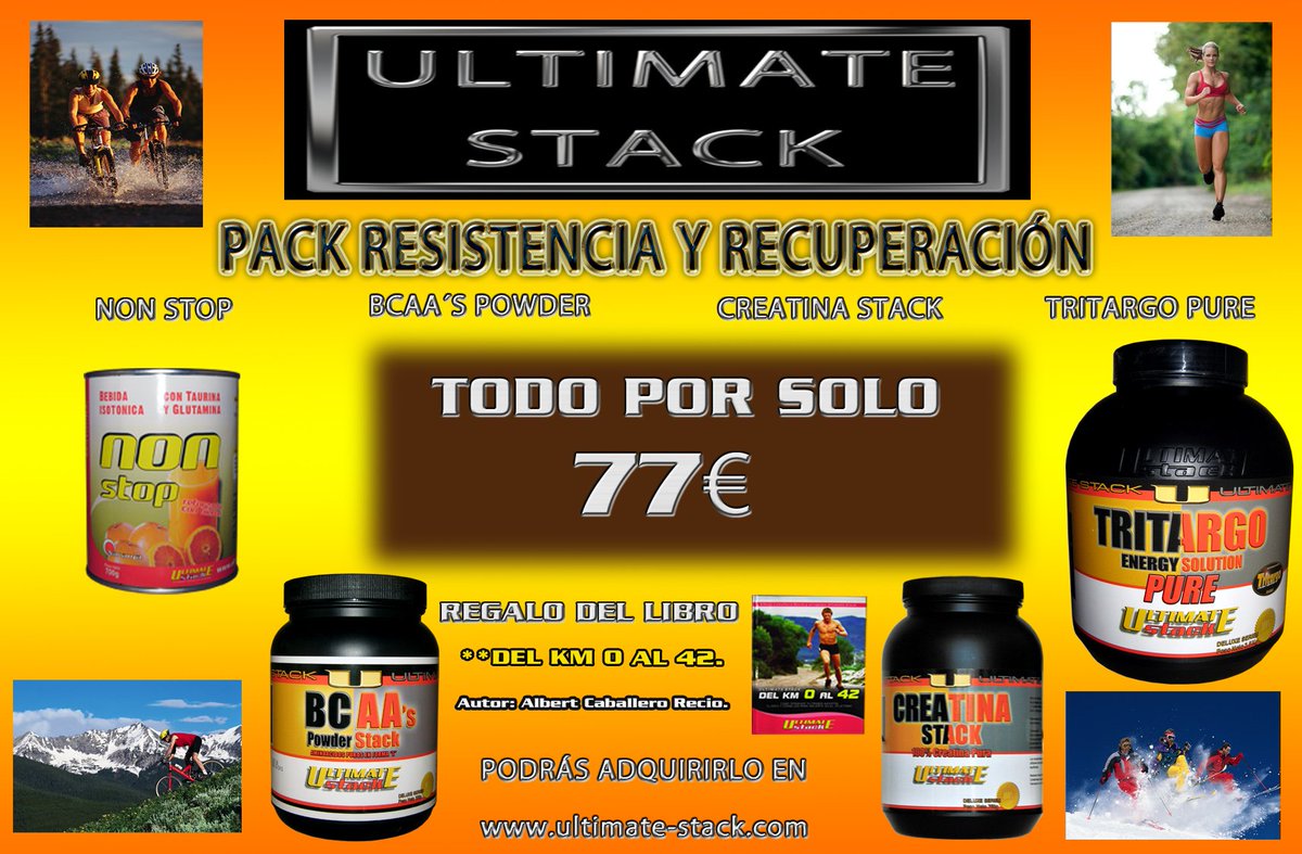 ULTIMATESTACK_'s tweet image. Extra de energía, y rápida recuperación, nada te parará. Sólo en ultimate-stack.com #salud #energy #FuerzaUrbana #nutrition #recuperar