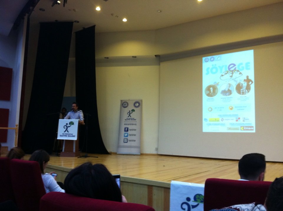 SöylEge başladı.Aykan Candemir hocamız konuşmasını yaptı.Seni de bekliyoruz. #soylege #egeik