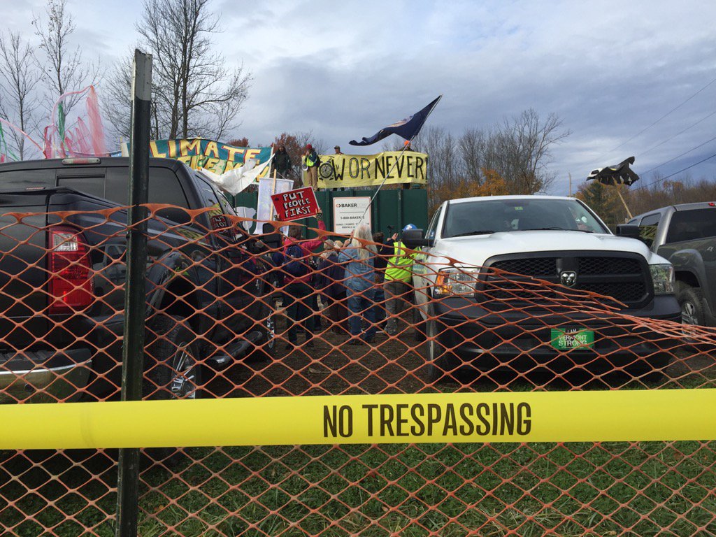 Protest today in Hinesburg. #v #btv