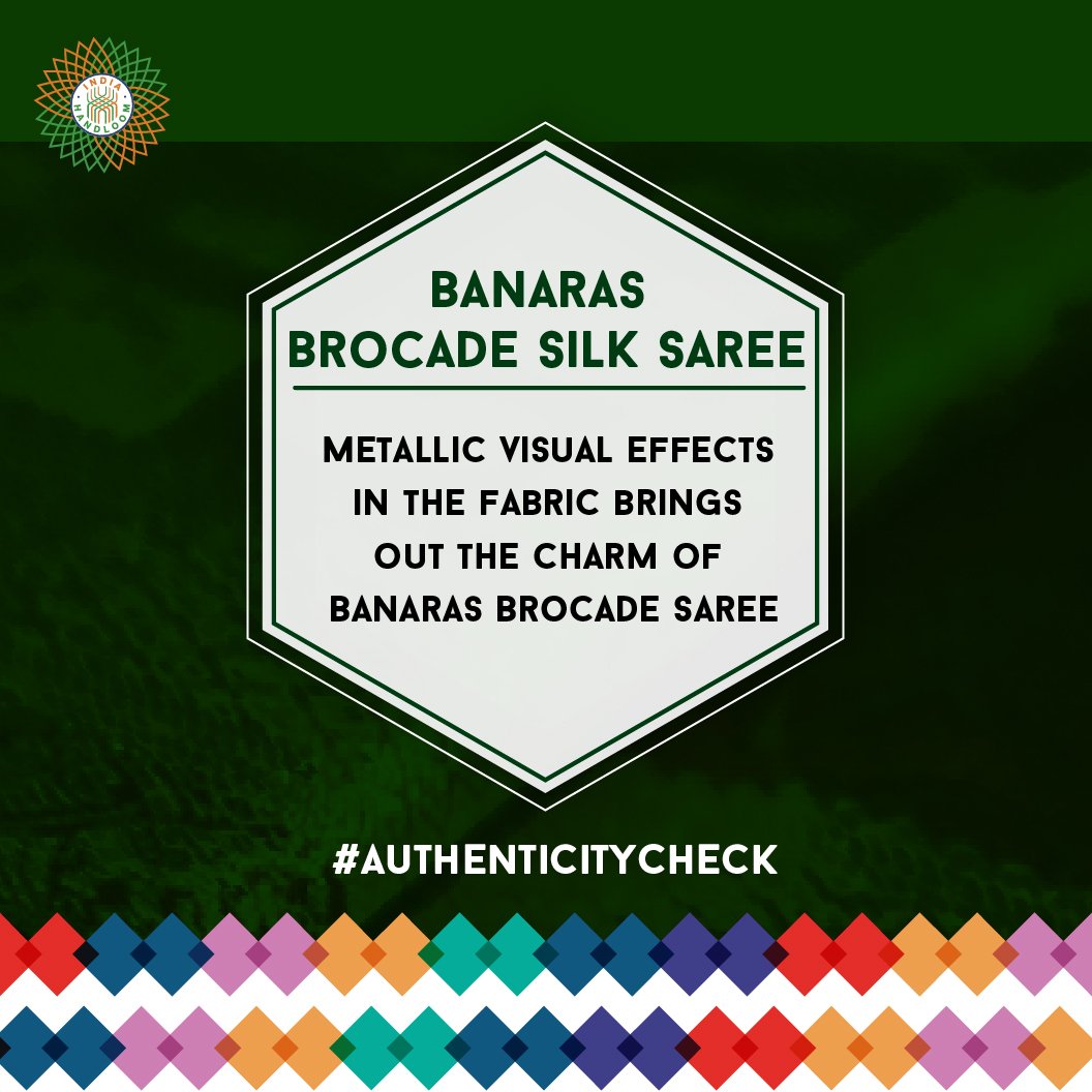 indhandloom's tweet image. #BanarasBrocade #SilkSarees involve silk &amp;amp; zari works with extensive focus on intricate floral patterns. #AuthenticityCheck