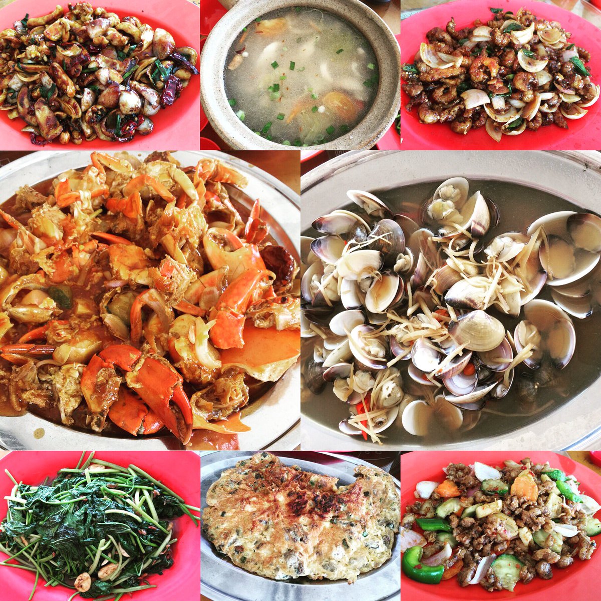 ching90tan's tweet photo. 鲜味十足😋😋😋
胆固醇够够力🐙🦀🐟
#seafood #酸辣螃蟹 #苏东仔 #麦兜 #啦啦上汤 #虾膏肉 #鲨鱼咸菜汤 #enjoylife #hometown #october #2016 #sharkfishsoup #crab #sotong https://t.co/xdn1OLzJA0
