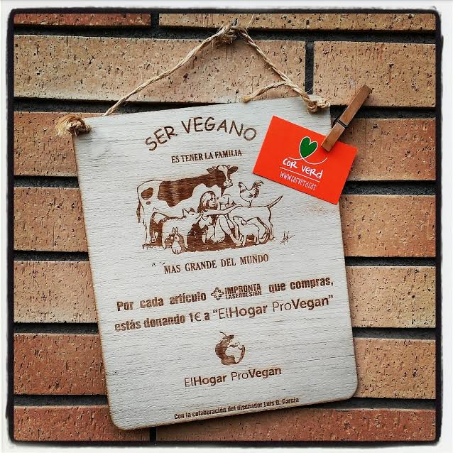 ImpLaserDesign's tweet photo. Desde hoy ya podéis disfrutar de la exquisita comida del @CorVerd de Igualada y colaborar con los animales rescatados de @elhogarprovegan https://t.co/q4cNCSN5rB