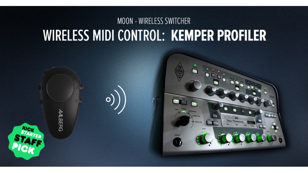 aalbergaudio's tweet photo. Control your @Kemper_Amps wirelessly! 
See how here: https://t.co/dWzOzjfmS0  
#knowyourtone #kickstarter @kickstarter https://t.co/OLCBvh7j8m