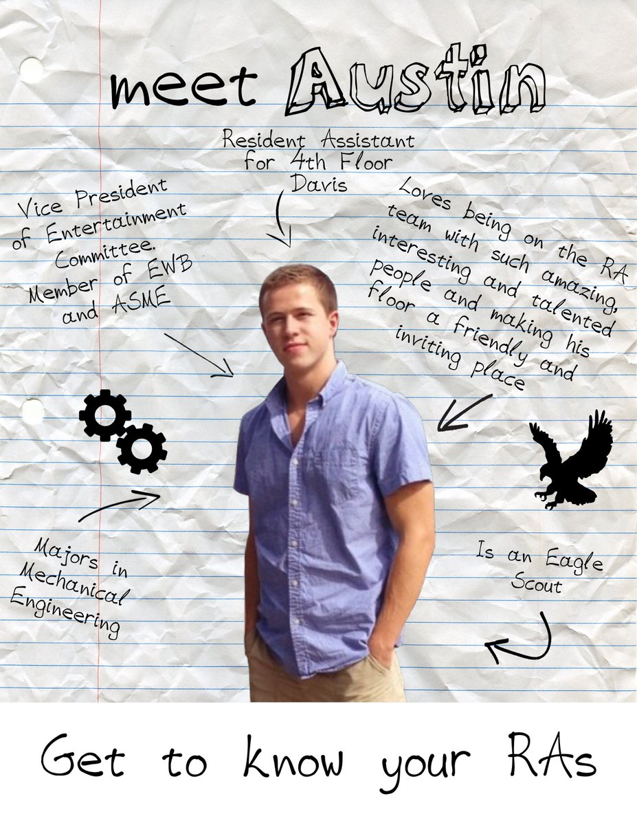 LowerCampus's tweet photo. Meet RA Austin! #GetToKnowYourRAs #StevensNow @FollowStevens https://t.co/k586b29LRh
