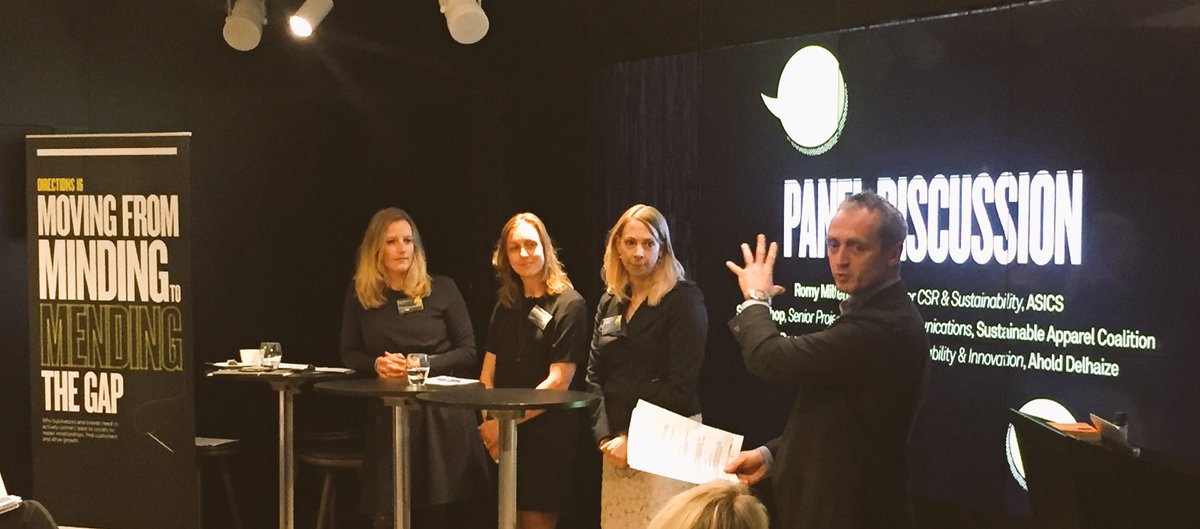 Final session of the day: <a href="/SofieSchop/">Sofie Schop</a>, #Asics and #AholdDelhaize discuss the role of #consumers in #sustainability #SBDirections