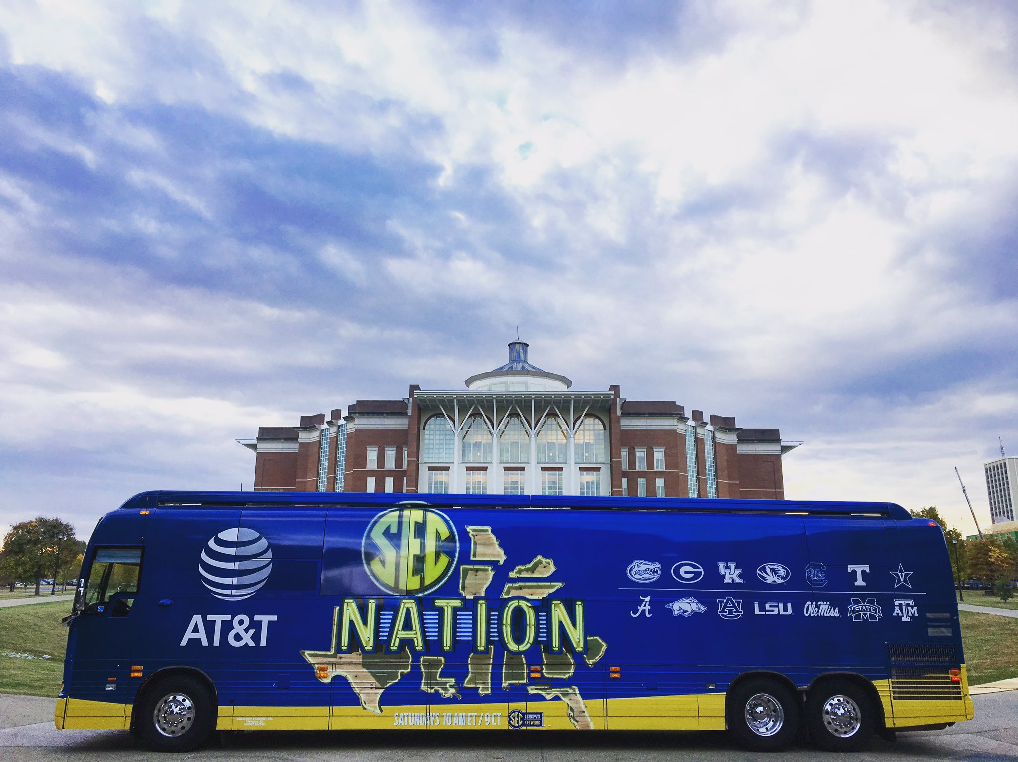 The SEC Nation bus is here