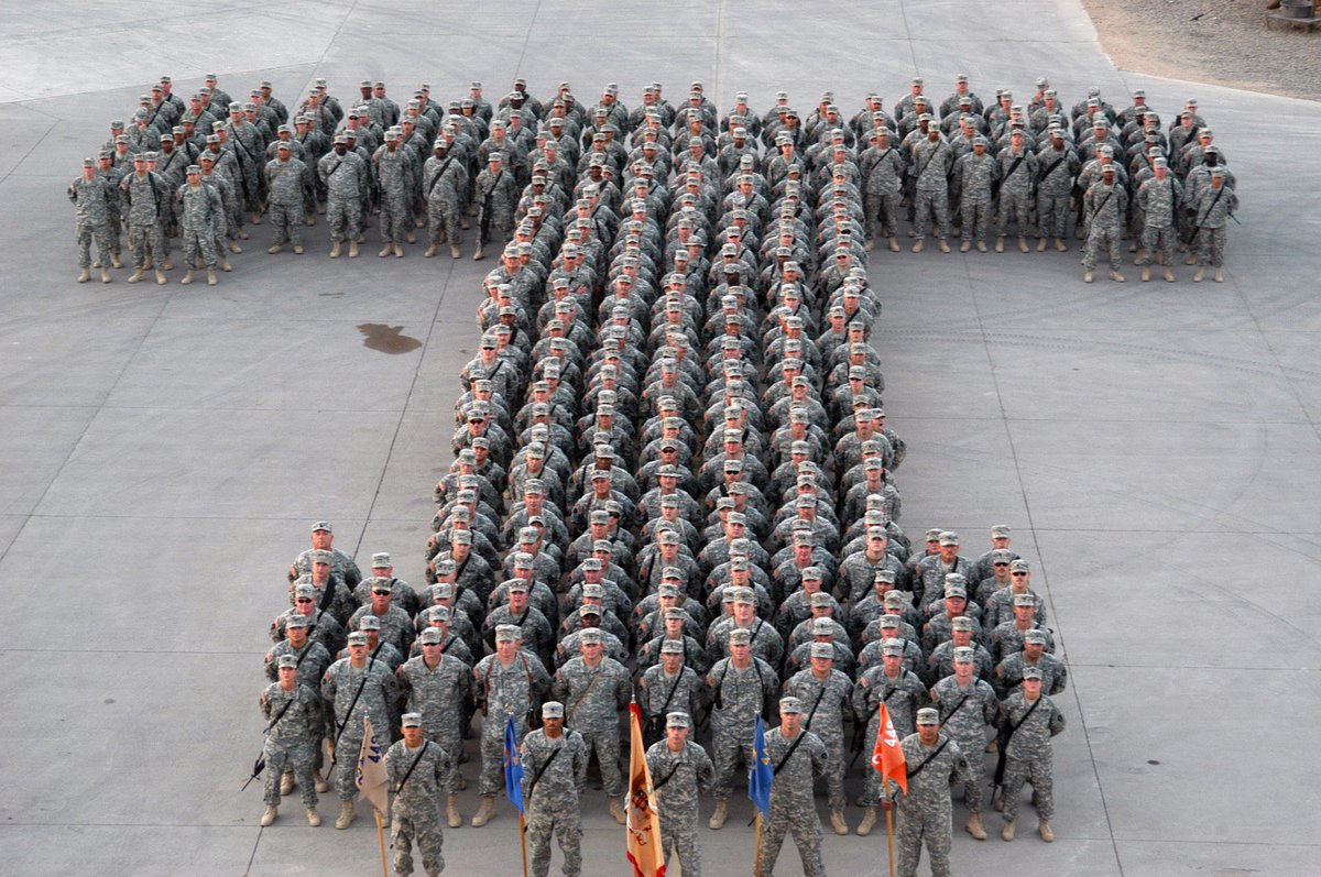 TMFMuseum's tweet photo. #tpatch #throwbacktuesday to this picture from 2006 of the 449th SB in Iraq forming the T for Texas. Photo from @USNatArchives #TBT https://t.co/qPRVB4pfJI