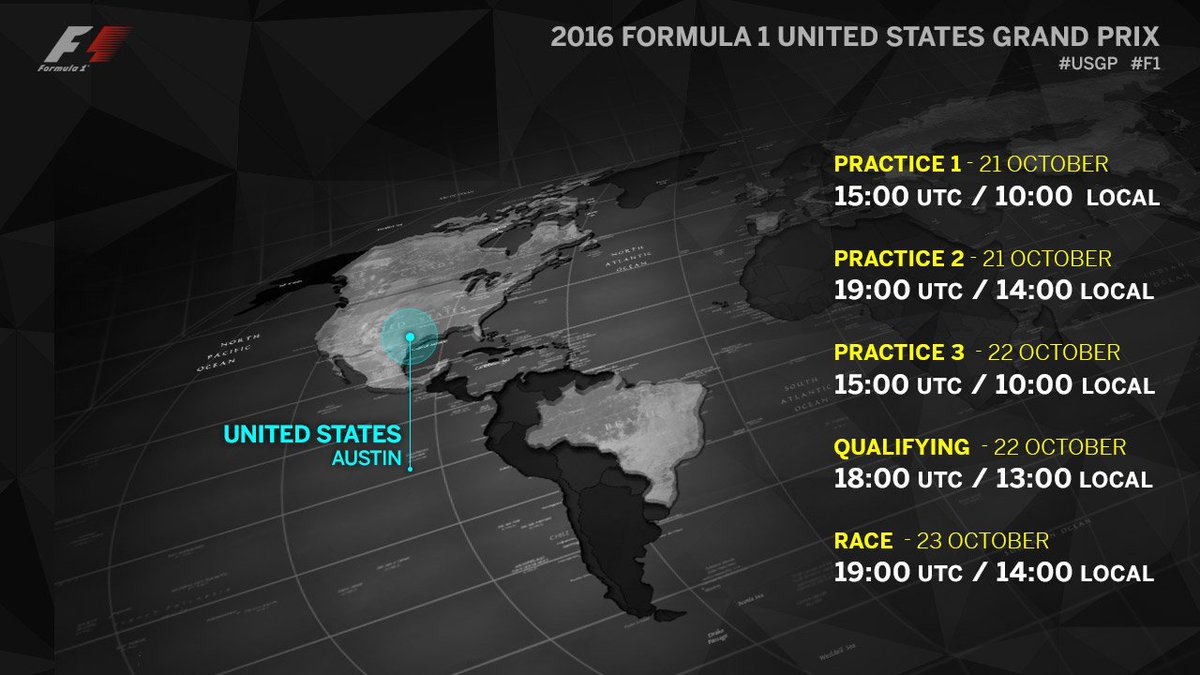 #USGP session times - the action starts today! #F1 https://t.co/1kALNGGeoU