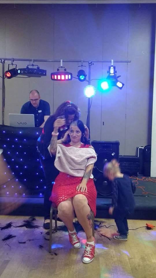 Phoenix_Sup1's tweet photo. One of our lovely Service Users shaved her head to raise money for charity! We are very proud of her.  #charity #raisingmoney #generosity https://t.co/STQ3o5vcgF