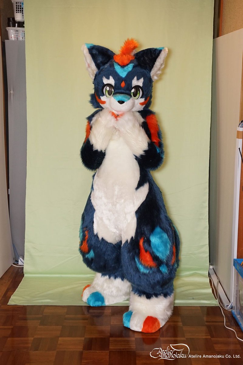 アトリエあまのじゃく制作　ケモノ着ぐるみ 一体型 ファースーツ アトリエあまのじゃく制作 ケモノ着ぐるみ 一体型 ファースーツ