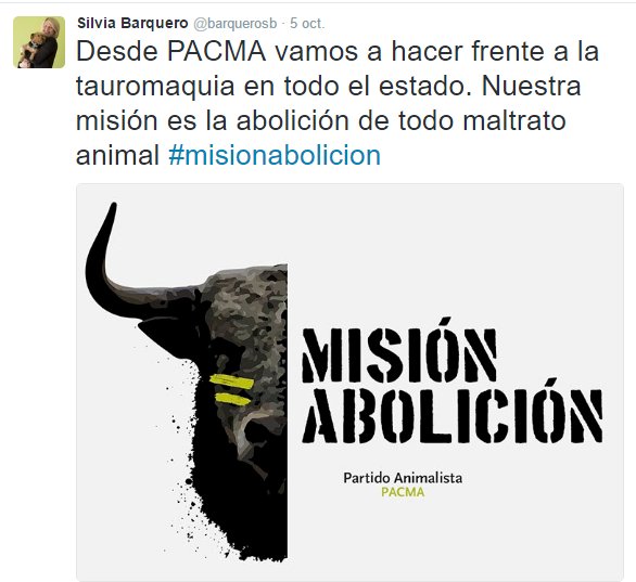 PACMA on Twitter "El TC quiere devolver las corridas de toros a