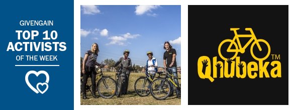 GivenGain's tweet photo. Warrick Kernes, 1 of our weekly #top10 activists, for Qhubeka the Motive Power Movement! https://t.co/C1AdEiRtNz @Warrick_Kernes @Qhubeka https://t.co/DO2DXvdpqT