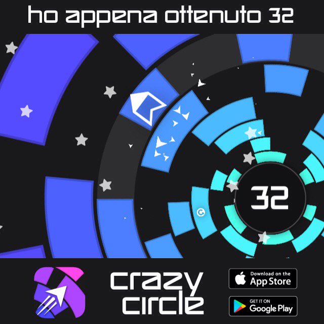 sebapass's tweet photo. Ho appena ottenuto 32 punti su #CrazyCircle! Riesci a battermi?https://t.co/SevflmSvKk https://t.co/I4qNKV6o4E