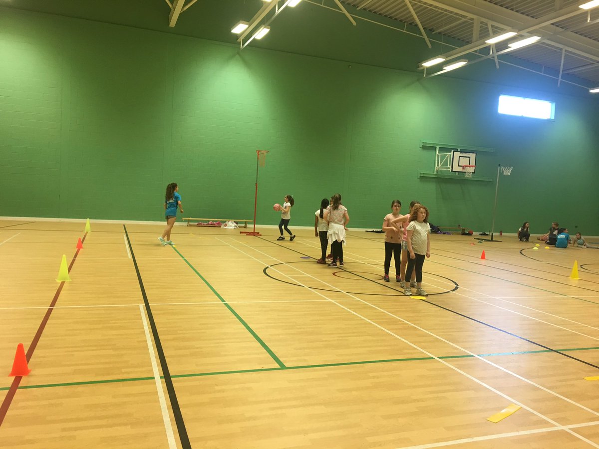 DundeeActiveSch's tweet photo. Girls working hard on day 2 of our netball camp run by our amazing senior pupils! #netball #netballleaders @sportscotland @NetballScotland https://t.co/u5EZXGzGlV
