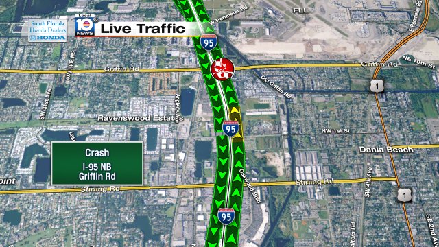 Crash on I-95 NB at Griffin Rd #traffic https://t.co/aAoe1lM0Ub