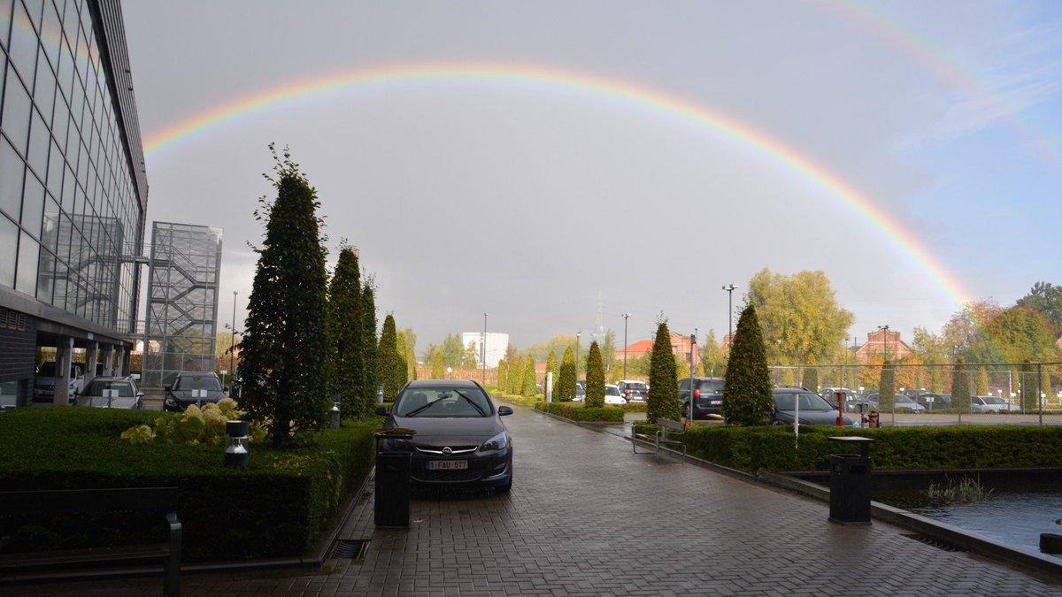krs_cls's tweet photo. Just a beautiful rainbow over @Cisco_BE Kortrijk today! https://t.co/bYMAOeM6de