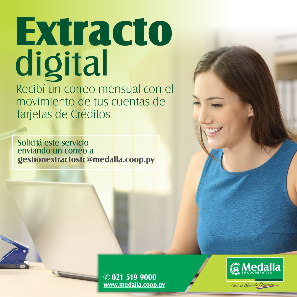 coopmedallapy's tweet photo. #ExtractoDigital Una manera fácil de controlar tus compras. Recibimos tus datos en gestionextractostc@medalla.coop.py https://t.co/F7oU2Lc5q8