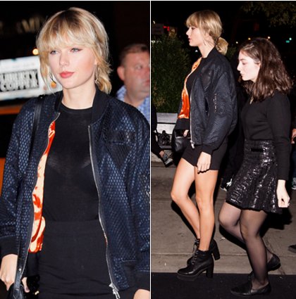 Tswift13Red13's tweet photo. Taylor Swift and Lorde out in New York City
@taylorswift13 #TaylorSwift @lorde #lorde https://t.co/4Dxg3dpxIV
