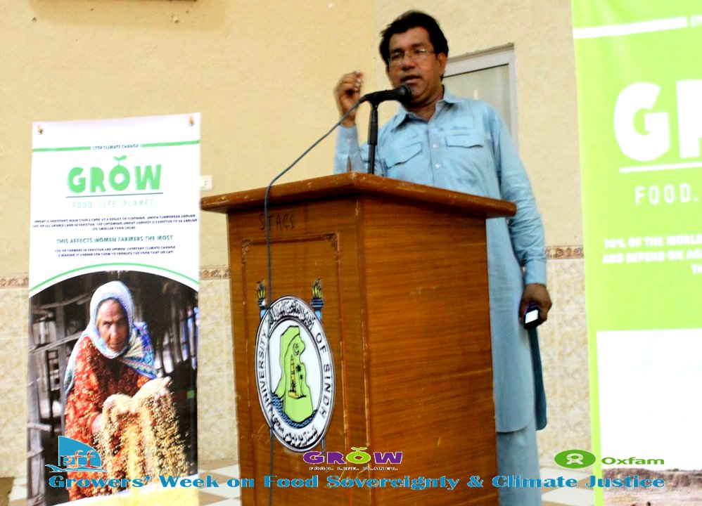 PFFinfo's tweet photo. Growers’ Week on Food Sovereignty &amp; Climate Justice
One line petition Signatures Campaign, held at Sindh university Jamshoro https://t.co/MhiTycgDif