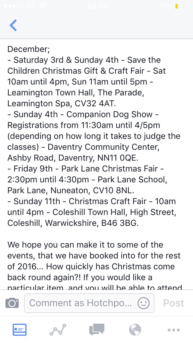 Events for the rest of the year #craftfairs #christmasshows #christmasshopping #supportsmallbiz #fairs #events #handmade #handmadegifts 🎅🏻🎄🎁