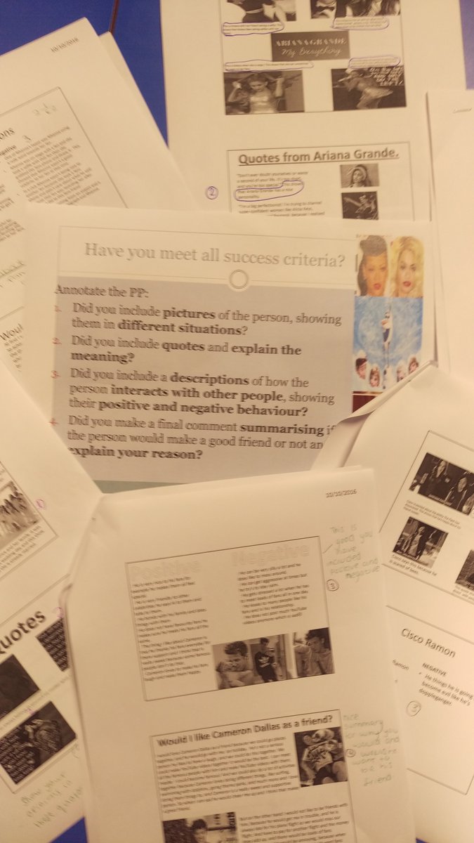 TLCThree's tweet photo. First BTEC assignment out of the way- evaluation with marking scheme (efa handout 1.8.1) worked a treat. Pass for everyone!@ricardsefa https://t.co/fjM2JmR3kP
