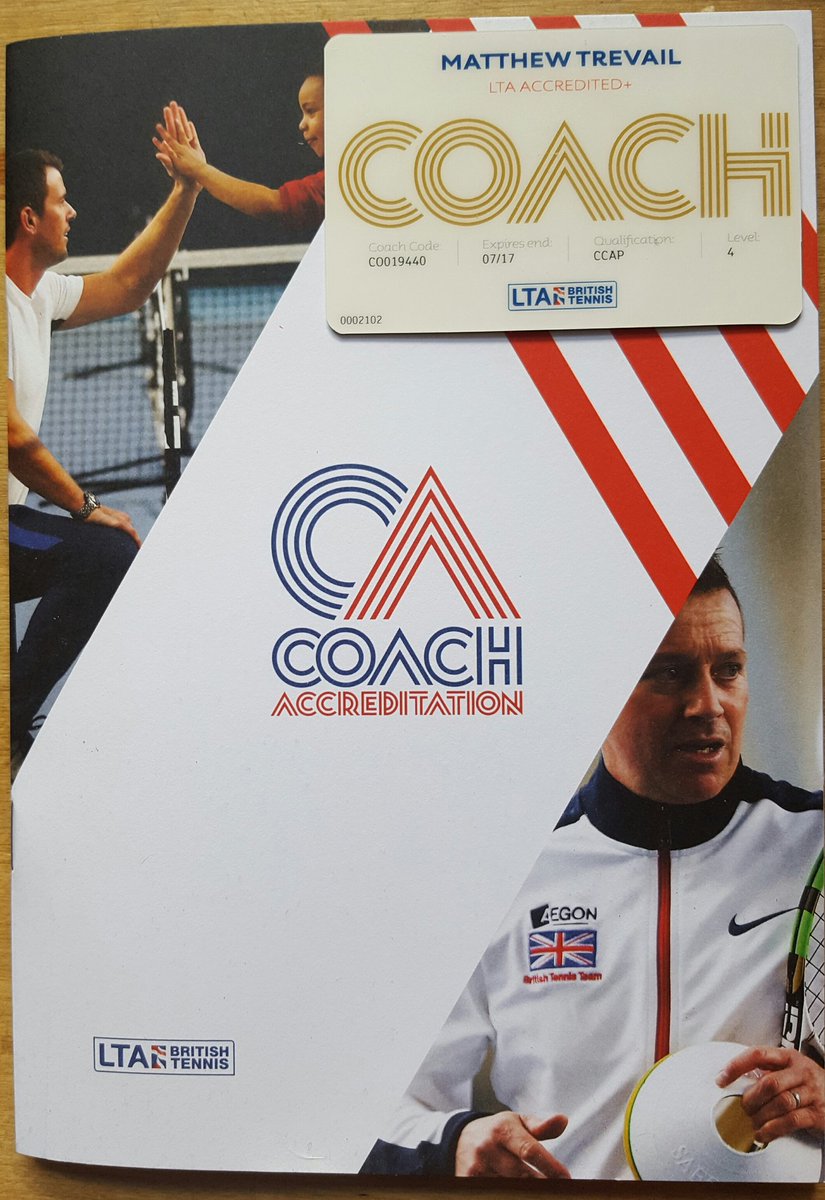 mattrevail's tweet photo. Well impressed with the new @BritishTennis #Coaches Accreditation scheme. Nice work @merlinvdb @DT1970 #GrowTheTeam #Excellence #Proud2Coach https://t.co/gXHVDtkP4b