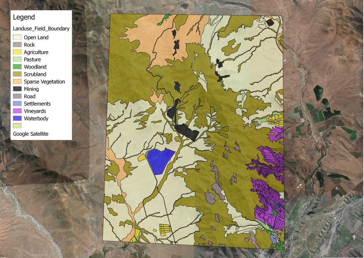 EnergeoLtd's tweet photo. Our #Chile mining #RenewableEnergy project isprogressing nicely; landuse map complete! #GIS #satellite imagery https://t.co/akg0pSvr5r