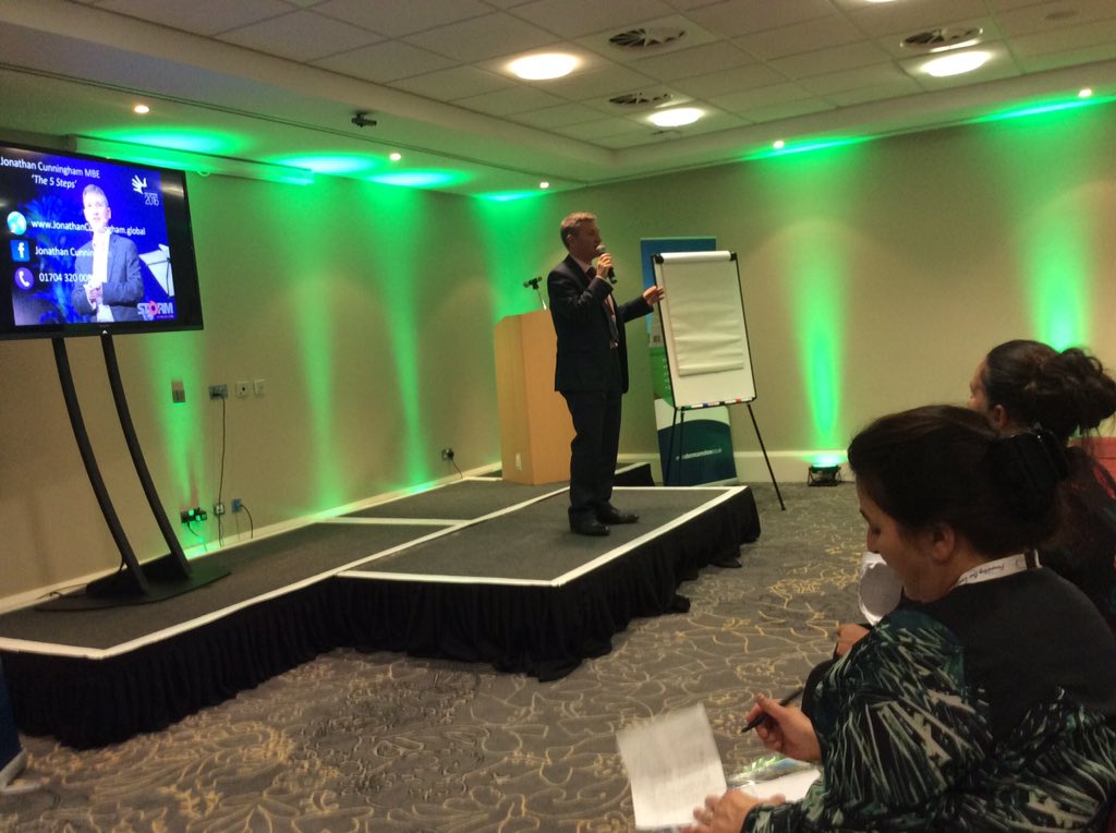 Jonathan talks about the 5 steps to OUTSTANDING. #NorthWestCareConf