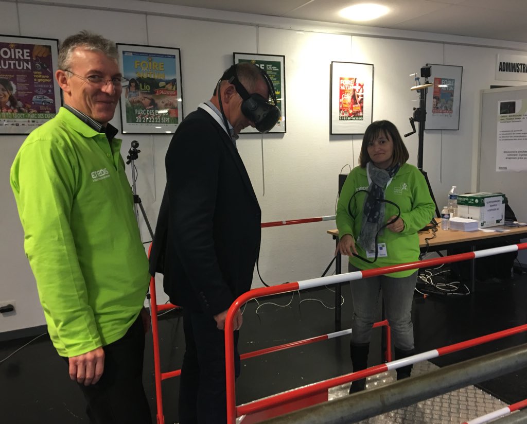#Autun#Forum Prévention: simulateur de réalité virtuelle avec l'Institut de l'Image de #Chalon:le #numérique au service de la sécurité