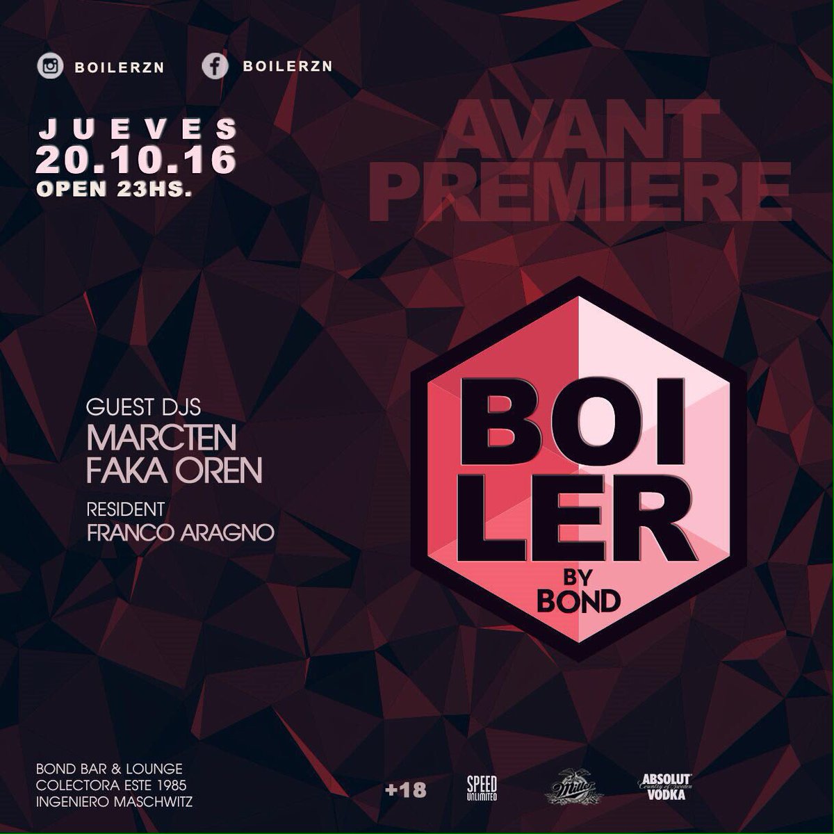 fakaoren's tweet image. Hoy a la noche, Boiler en Bond. Los espero !