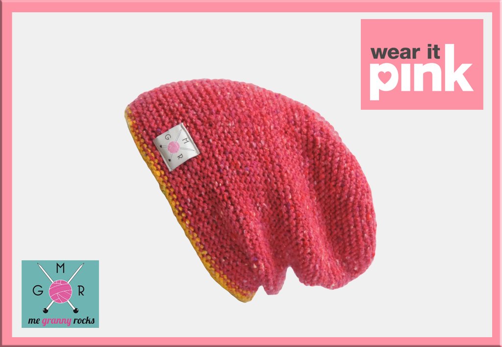 MeGrannyRocks's tweet photo. Delighted to donate this pink slouchy beanie for the raffle at the #wearitpink event at @heartofennis this saturday! #supportirishcraft https://t.co/edK2G9Z7cq