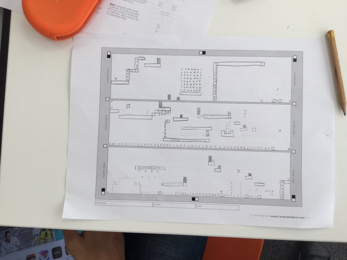 k_koursaris's tweet image. Check point 2 @NeedCodeEU Platform game design prototypes are ready and awaiting input. @PixelPressGame is an amazing platform! #handsonhack