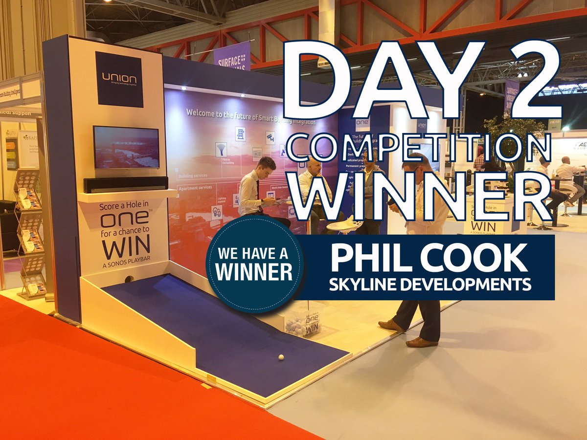 UnionSystemsUK's tweet photo. Congrats to Phil Cook, the winner of the Sonos PLAYBAR from day2 of the show. Visit stand SB2-209 to win your own. @sbshowUK #sbshow #UKCW https://t.co/JvRn7HWgGm