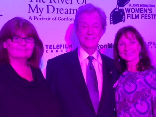 Amy <a href="/AmyArtsNL/">Amy House</a> and I ran into Gordon Pinsent at the opening of  SJIWFF27! presentation of River of my Dreams - A portrait of Gordon Pinsent
