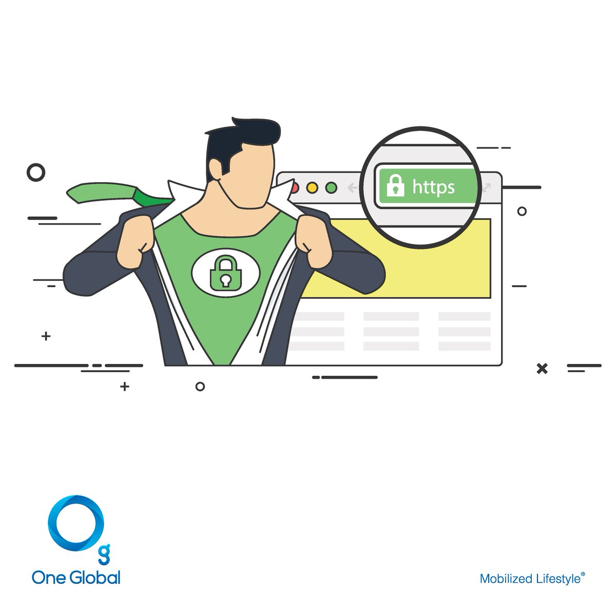 OneGlobalCo's tweet photo. #OgTip Look for the lock. Never buy anything online using your card from a site that doesn't have an SSL (secure sockets layer) installed. https://t.co/s2Ba1fngDe